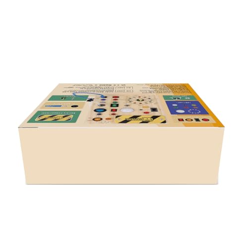 Montessori Wooden Activity Board/Switches/24 LED lights