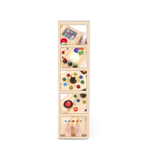 Montessori Wooden Activity Board/Switches/24 LED lights