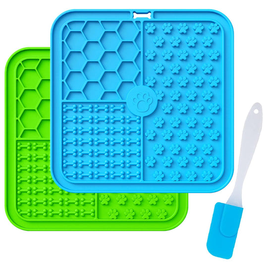 Premium 2X Lick Mats With Spatula