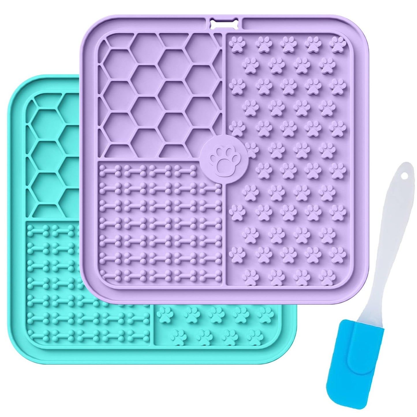 Premium 2X Lick Mats With Spatula