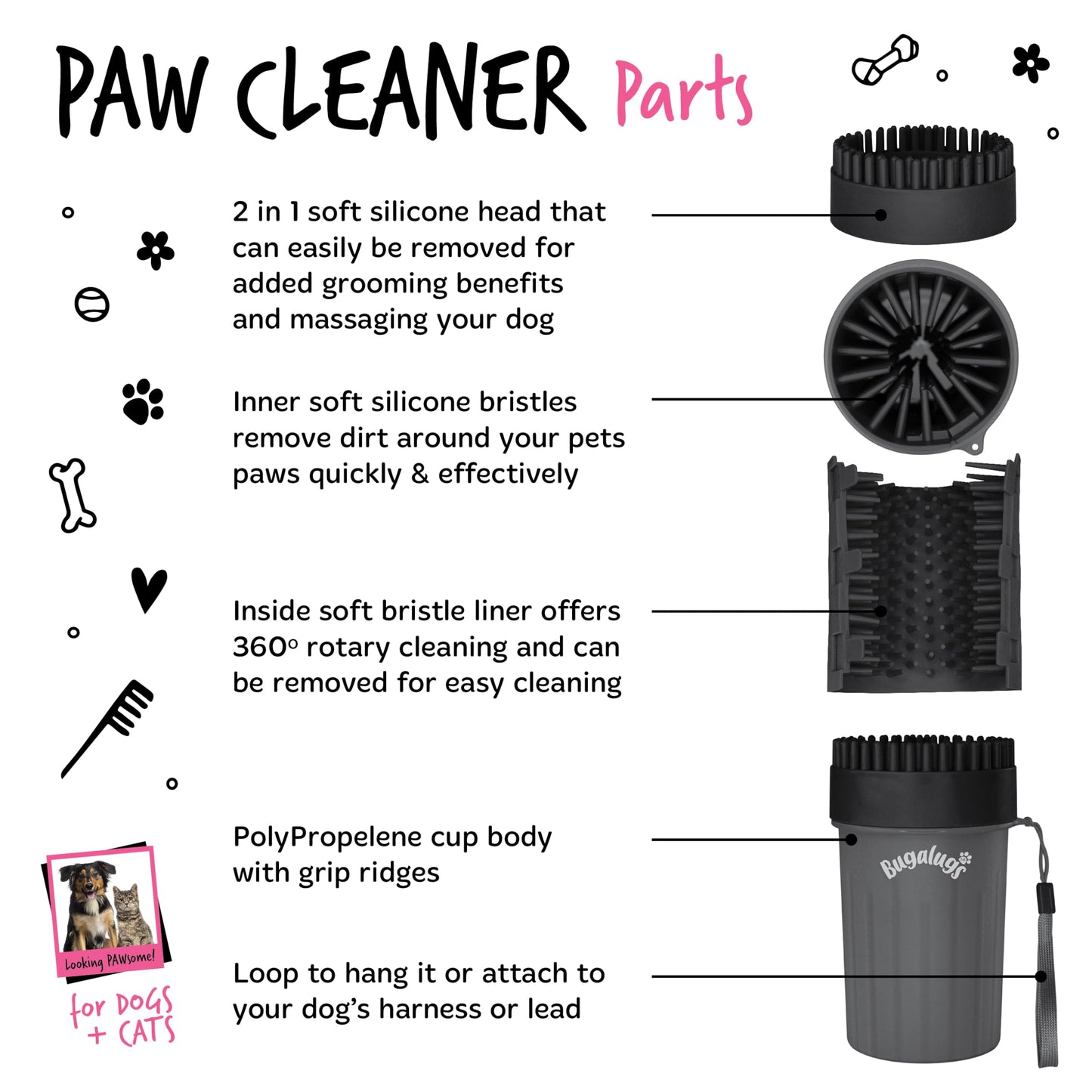 Bugalugs Dog Paw Cleaner