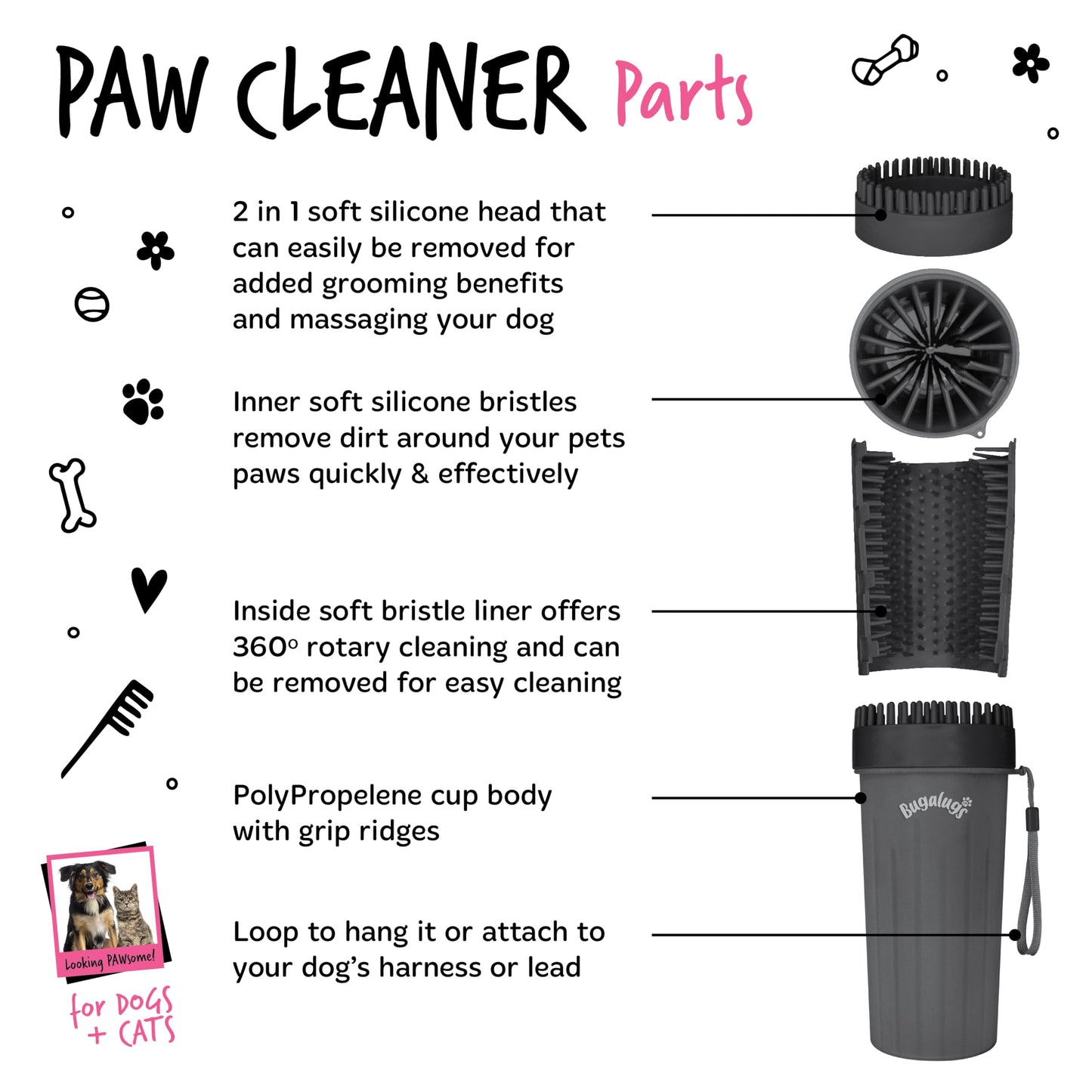 Bugalugs Dog Paw Cleaner