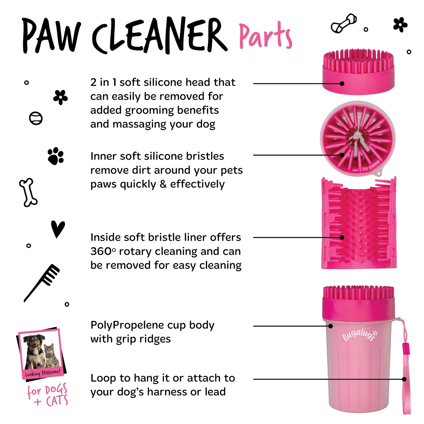 Bugalugs Dog Paw Cleaner