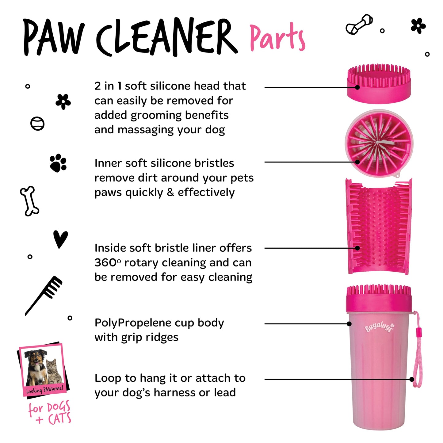 Bugalugs Dog Paw Cleaner