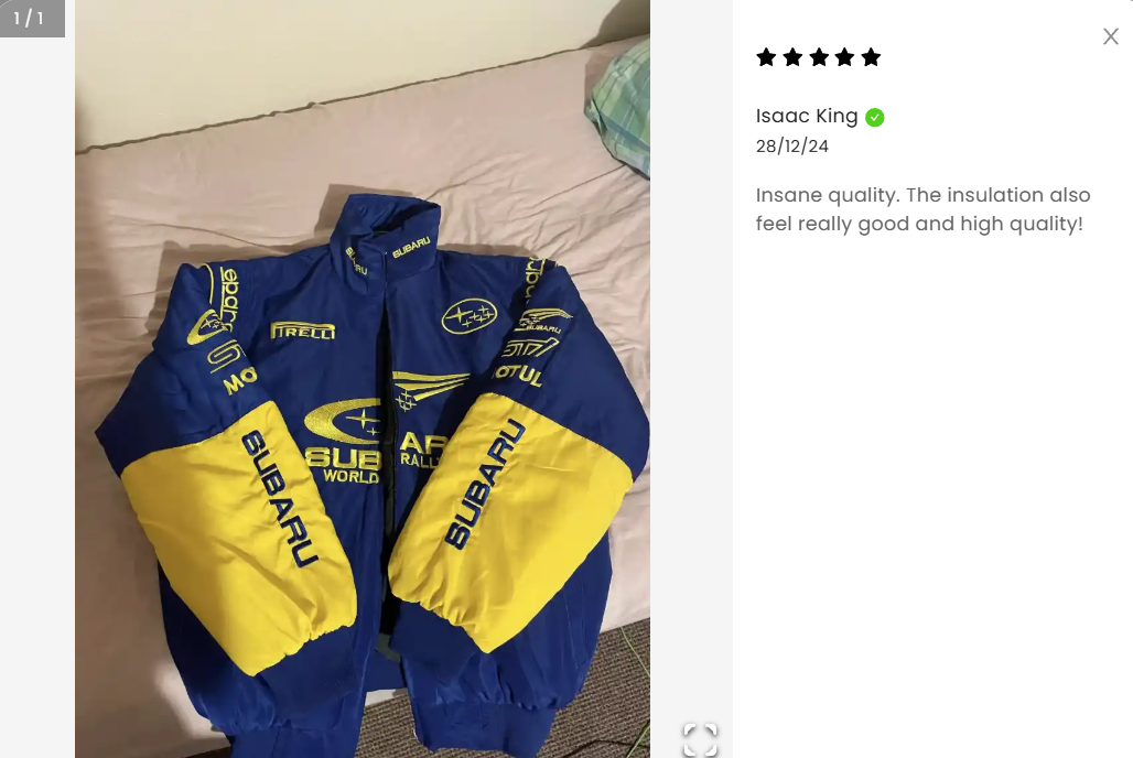 Subaru Rally Racing Adventure Jacket