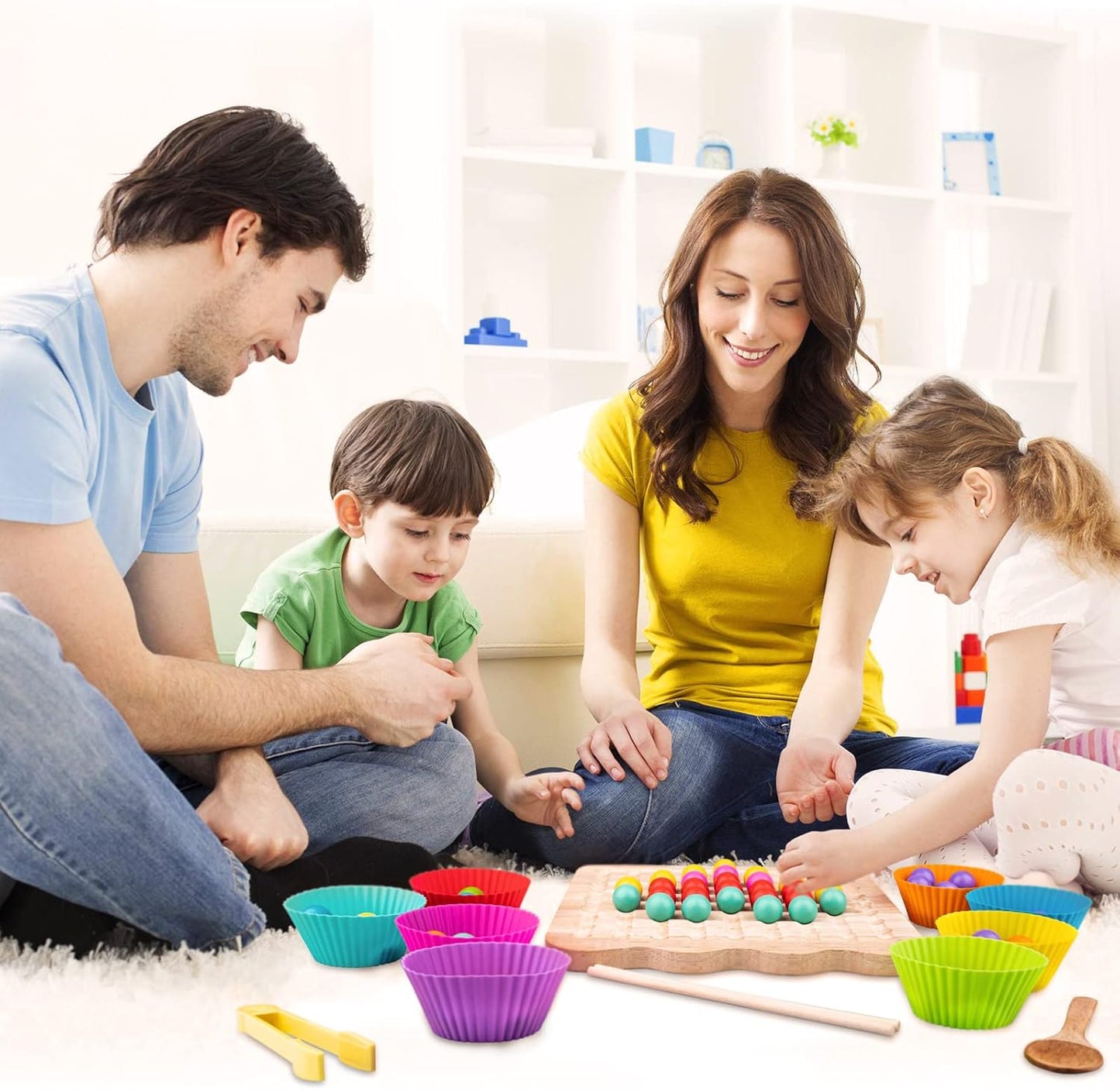 Montessori Rainbow Bead Game