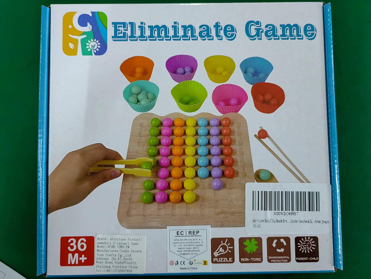 Montessori Rainbow Bead Game